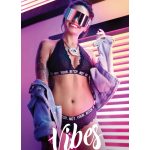 Not Your Bitch Bralette and Cheeky Panty Set - Black - S/m