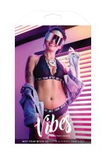 Not Your Bitch Bralette and Cheeky Panty Set - Black - S/m