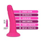 Neo Elite - 6 Inch Silicone Dual Density Cock - Neon Pink - Image 6