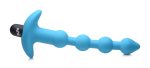 Bang - Vibrating Silicone Anal Beads and Remote Control - Blue - Image 2
