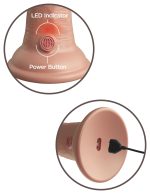 King Cock Elite 6 Inch Vibrating Silicone Dual Silicone Dual Density Cock - Light - Image 4