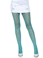 Jumbo Pothole Net Tights - Neon Blue - One Size - Image 4