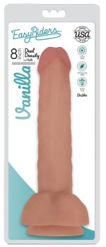 Easy Riders 8 Inch Slim Dong With Balls - Vanilla