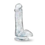 Naturally Yours - 6 Inch Glitter Cock - Sparkling Clear - Image 3