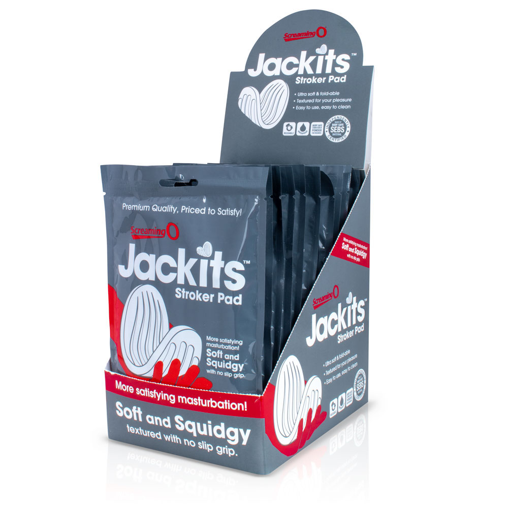 I0q1kdWCfQtceG1ihlQ0TTcSO4rj2shJ Jackits Stroker Pad - 12 Count P.O.P. Box Display - Image 1