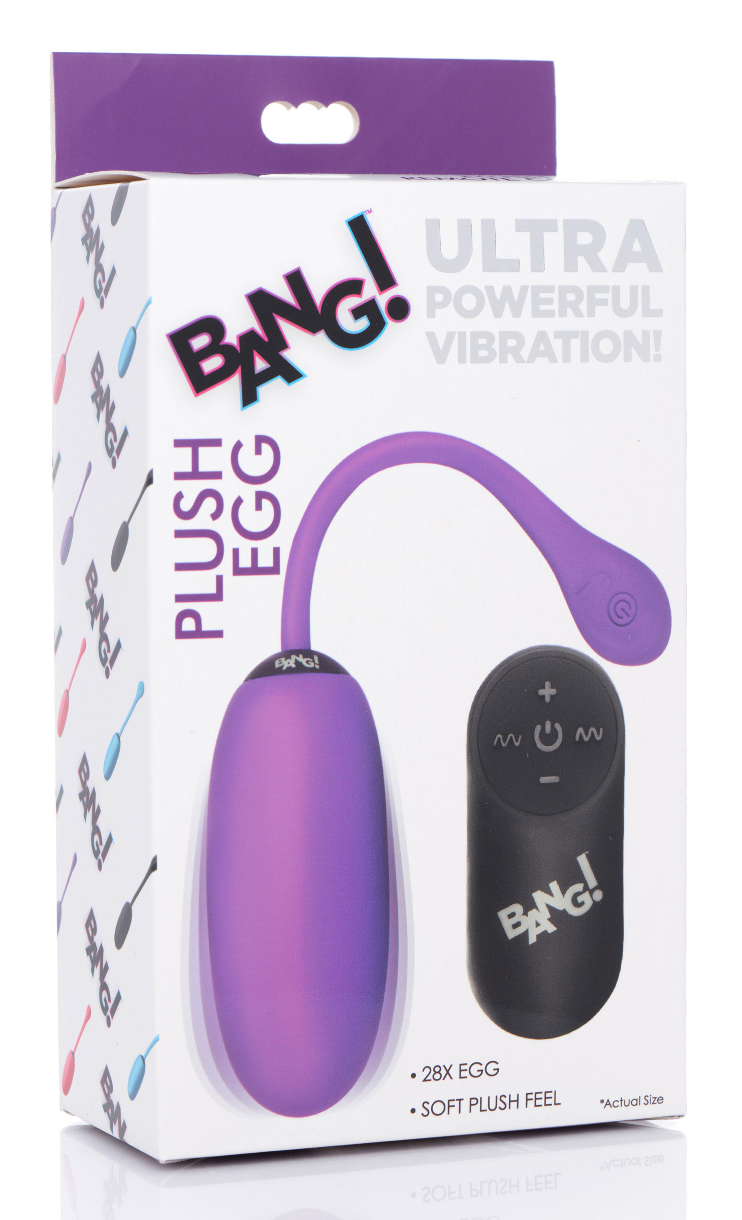 I7X1Qhe3eRWlECSPPIF4f4wjp50AEwNn 28x Plush Egg and Remote - Purple - Image 1