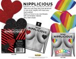 Nipplicious - Heart Shape Pasties - Glitter - Red and Black - Image 3