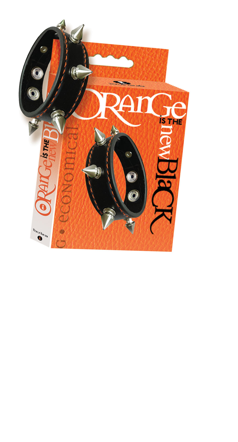 IDEPICr6JDp1aWjaHeRScIeeY7AExrxa Orange Is the New Black Spiked Cock Ring - Image 1