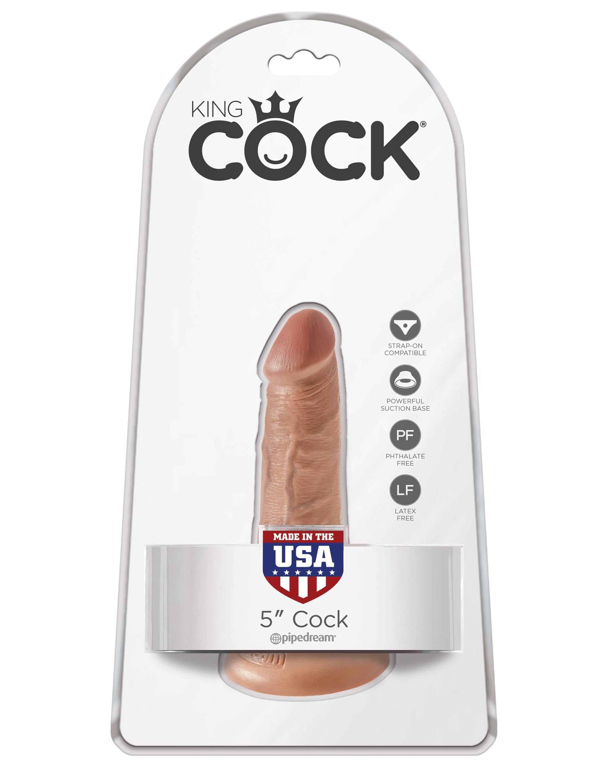 II2c1Hs4UiTxnYaIru9oQUAnBiofEOXb King Cock 5 Inch Cock - Tan - Image 1