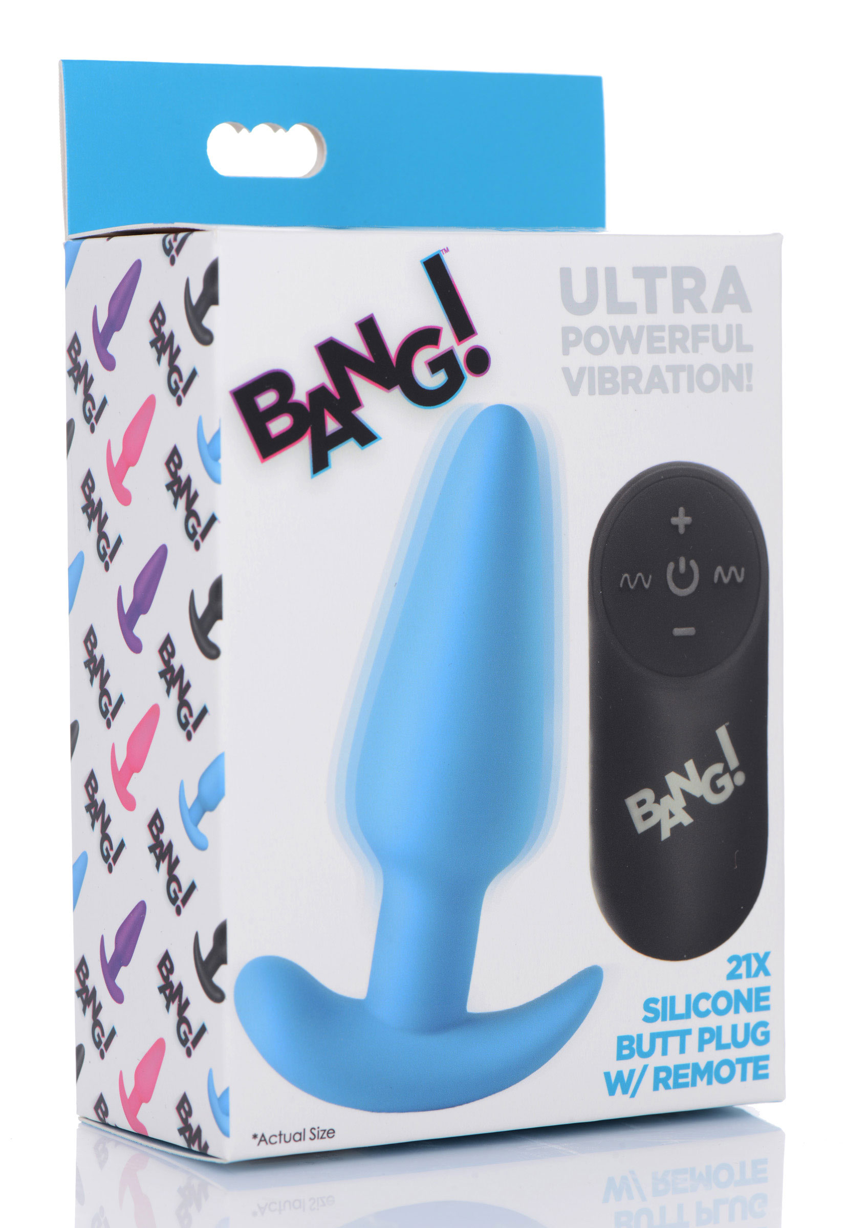 IJ70QXcgenRm6CTEVqkNfTScTIdPcMup 21x Silicone Butt Plug With Remote - Blue - Image 1
