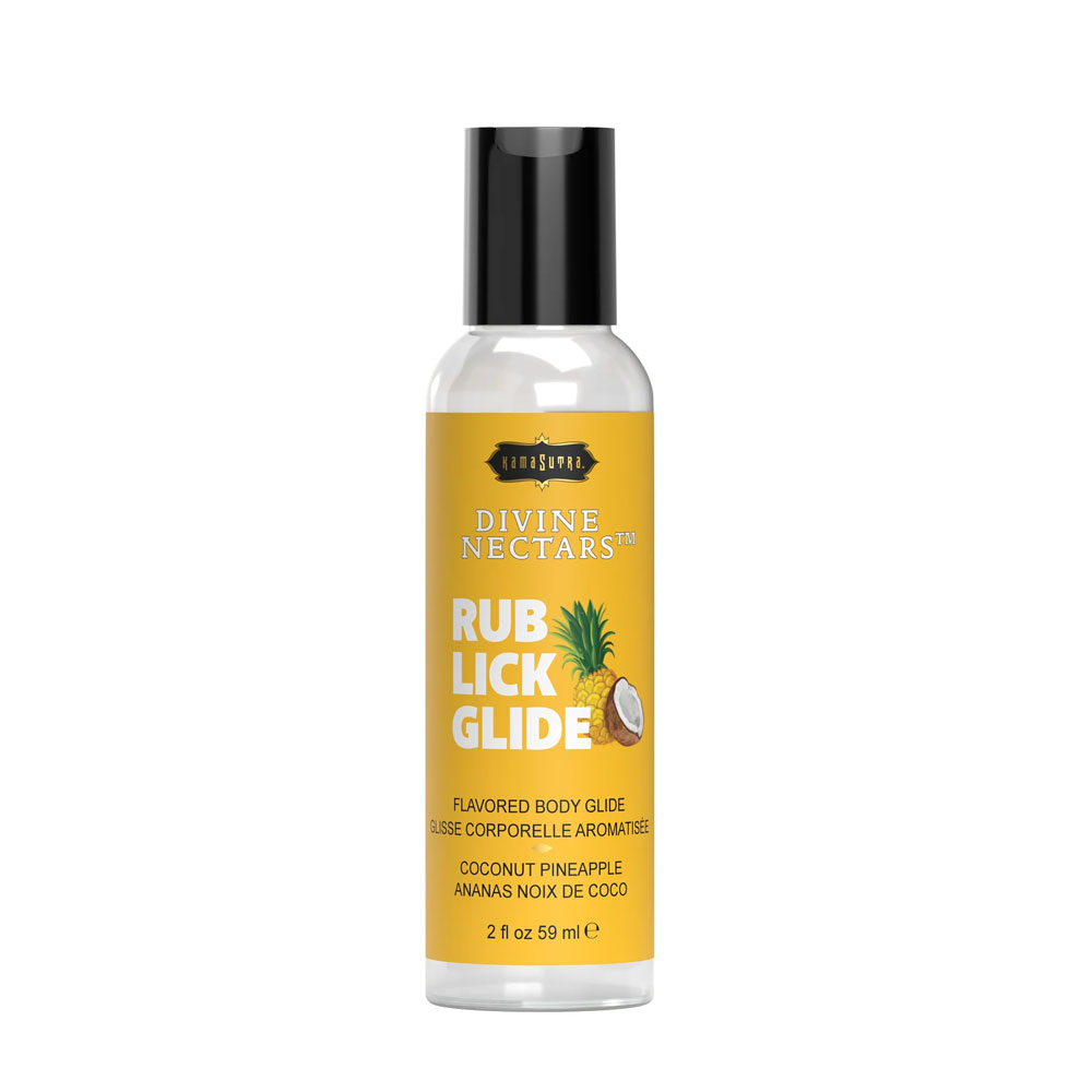 IKGSZUPp Divine Nectars Flavored Body Glide - Coconut Pineapple - 2 Fl. Oz./ 59ml - Image 1
