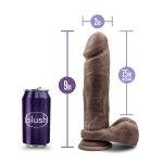 Au Natural - 9 Inch Dildo With Suction Cup - Chocolate - Image 7