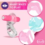 Play With Me – Delight Vibrating C-Ring - Pink - Image 2
