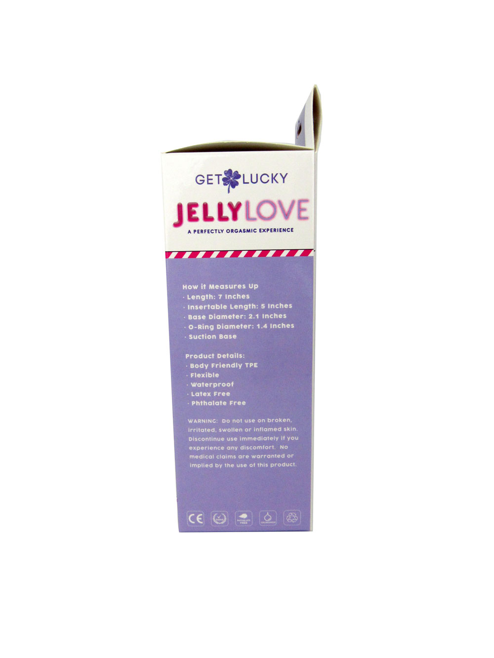 ImUT2JvJ Jelly Love 7" Dildo - Purple - Image 1