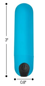 Bang Vibrating Bullet With Remote Control - Blue - Image 6