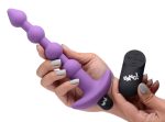 Bang - Vibrating Silicone Anal Beads and Remote Control - Purple - Image 7
