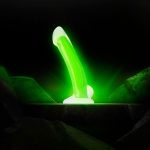 Neo Elite - Glow in the Dark - Omnia - 7 Inch Silicone Dual Density Dildo - Neon Green - Image 2