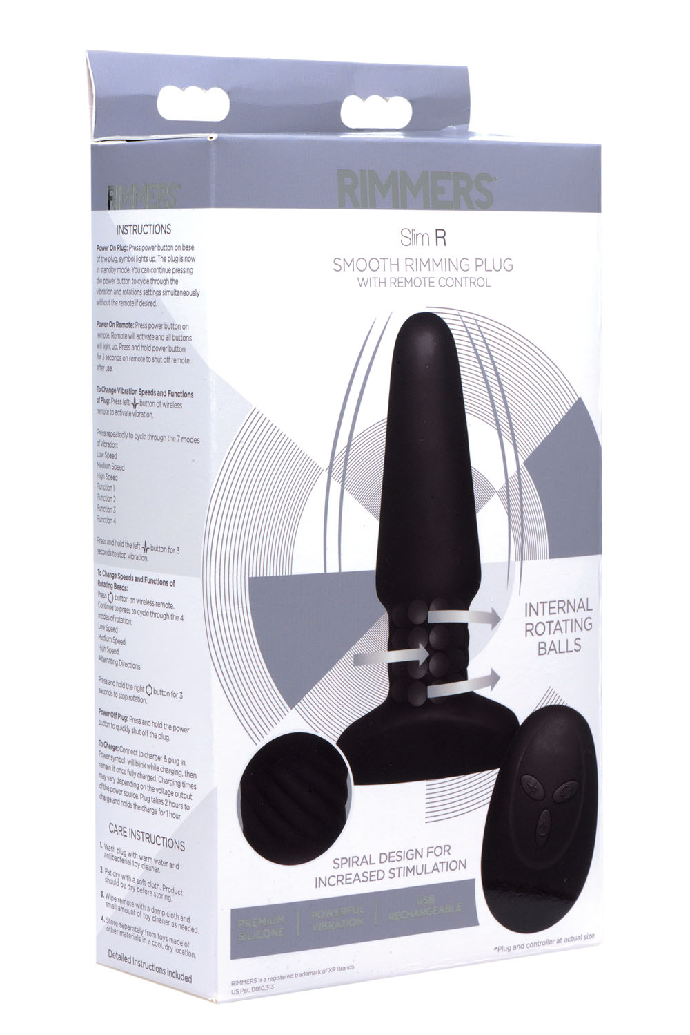 J3U5ViGuvLFQ2McrKXFX7TNTDK4moSQm Slim R Smooth Rimming Plug With Remote Control - Image 1