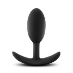 Anal Adventures - Platinum - Silicone Vibra Slim Plug -Medium - Black - Image 2
