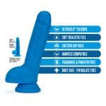 Neo Elite - 9 Inch Silicone Dual Density Cock With Balls - Blue - Image 4