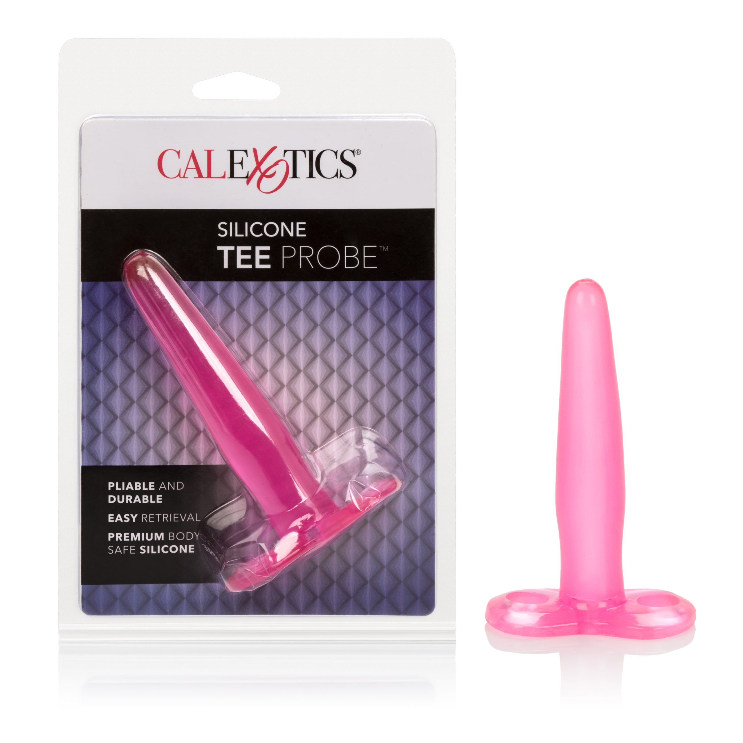 JCzO5lVctneas1OUH47PCMqqrFblFipp Silicone Tee Probe 4.5 Inches - Pink - Image 1
