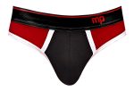 Retro Sport Panel Thong - S/ M - Red/ Black - Image 7