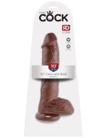 King Cock 10-Inch Cock With Balls - Brown - Image 5