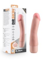 Dr. Skin Silicone – Dr. Steve - 7 Inch Vibrating Dildo - Beige - Image 8