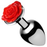 Red Rose Anal Plug - Medium - Image 2
