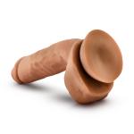 Dr. Skin Glide - 8.5 Inch Self Lubricating Dildo Lubricating Dildo With Balls - Mocha - Image 3
