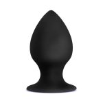 Anal Adventures - Platinum - Silicone Anal Stout Plug - Medium - Black - Image 2