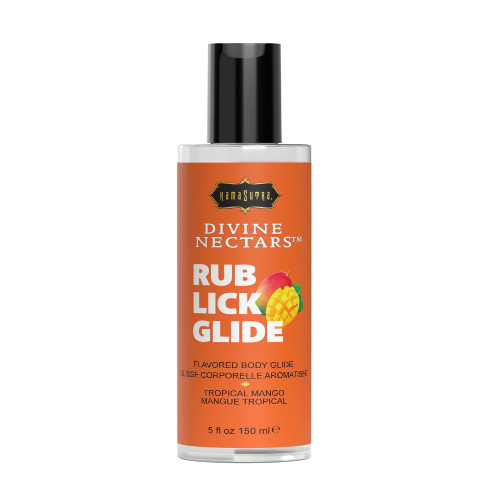 KM2NXZgT Divine Nectars Flavored Body Glide - Tropical Mango - 5 Fl Oz. 150ml - Image 1