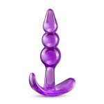 B Yours - Triple Bead Anal Plug - Purple - Image 3
