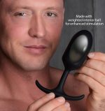 Premium Silicone Weighted Anal Plug - Medium - Image 3