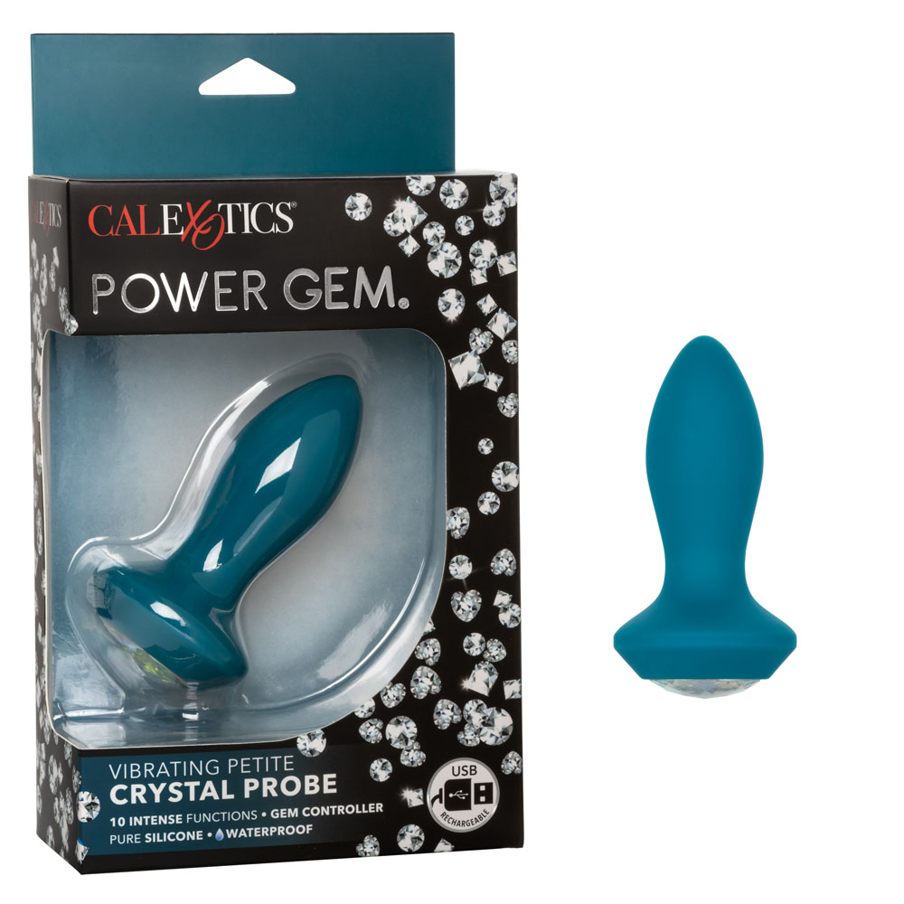 Kkn4C6onzDMLFX4QNz7VsXzweTgQ72eK Power Gem Vibrating Petite Crystal Probe - Blue - Image 1