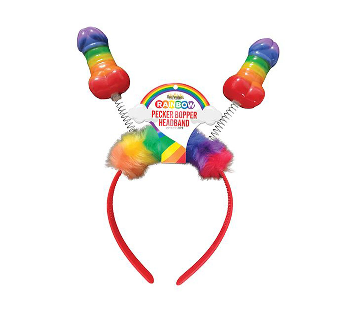 KpGRuHL0UamqObA6pEpMSCl5JKs1zaUi Rainbow Pecker Bopper Headband - Image 1