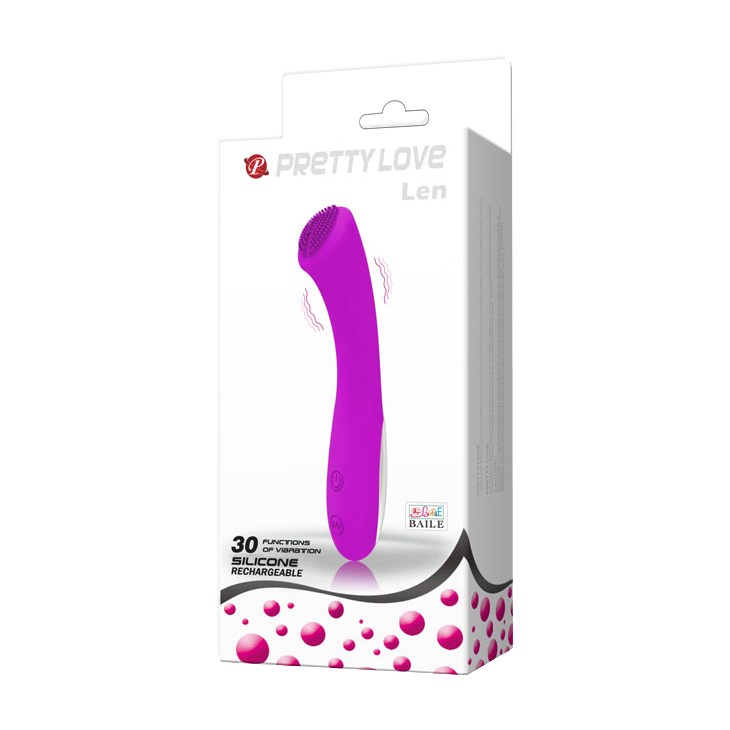 KwRCXh4W68KbKFUPqt79m4AqM37ovy7R Pretty Love Len Rechargeable Wand - Purple - Image 1