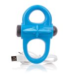 Charged Yoga Rechargeable Vibe Ring - Blue - Image 4