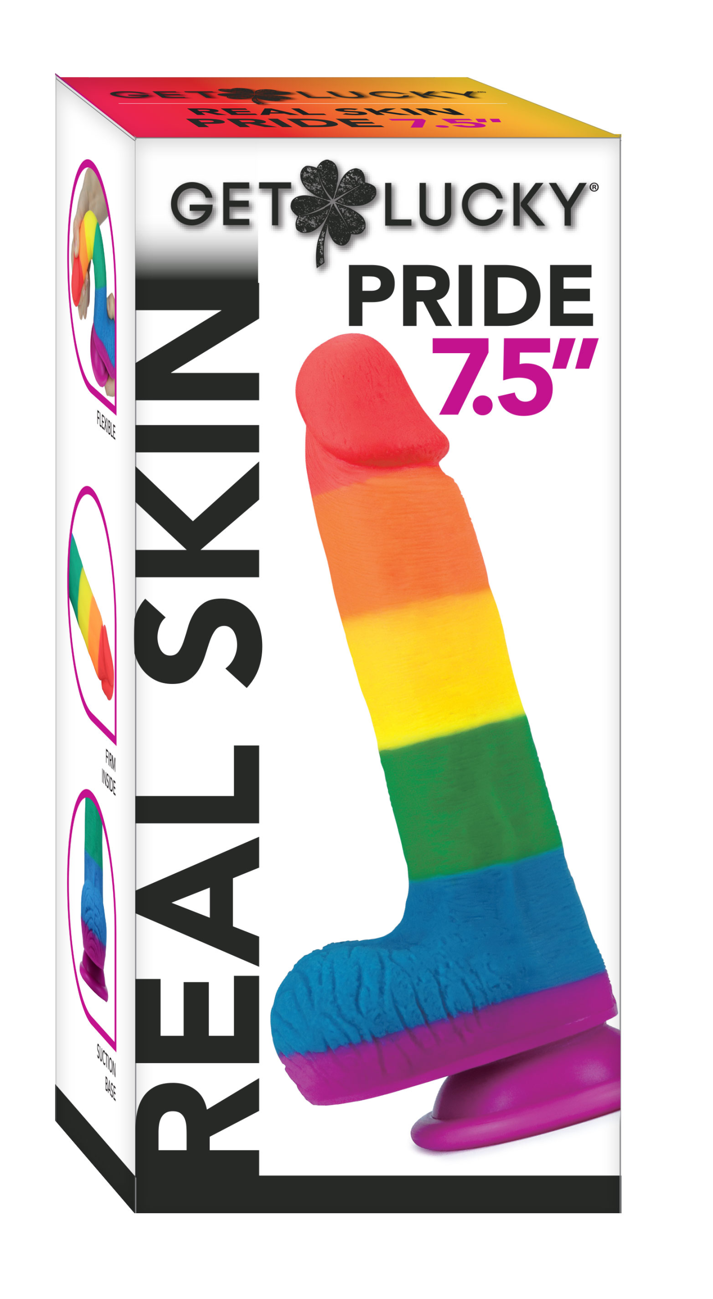 L8S8S87EkD9UYEoy4fwhRjgEC1Hmrxsr 7.5" Pride Dildo - Rainbow - Image 1