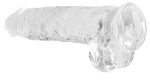 9 Inch Realistic Dildo With Balls - Translucent - Image 4