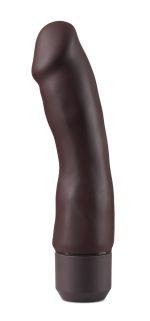 Dr. Skin Silicone – Dr. Steve - 7 Inch Vibrating Dildo - Brown - Image 2