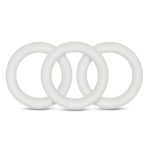 Performance - Vs2 Pure Premium Silicone Cockrings - Small - White - Image 2
