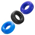 Hunkyjunk Huj3 C-Ring 3 Pk - Blue / Multi - Image 3
