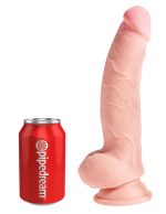 King Cock Plus Triple Density 8 Inch Cock With Balls - Flesh - Image 5