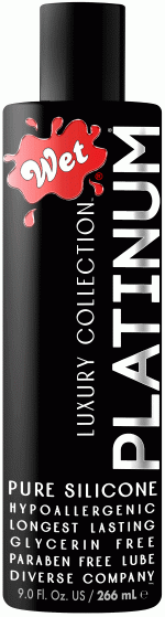 Wet Platinum Luxury Silicone Lubricant - 9 Fl. Oz.