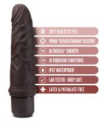 Dr. Skin Silicone - Dr. Robert - 7 Inch Vibrating Dildo - Brown - Image 8