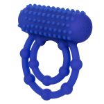 Silicone Rechargeable 10 Bead Maximus Ring - Blue - Image 3