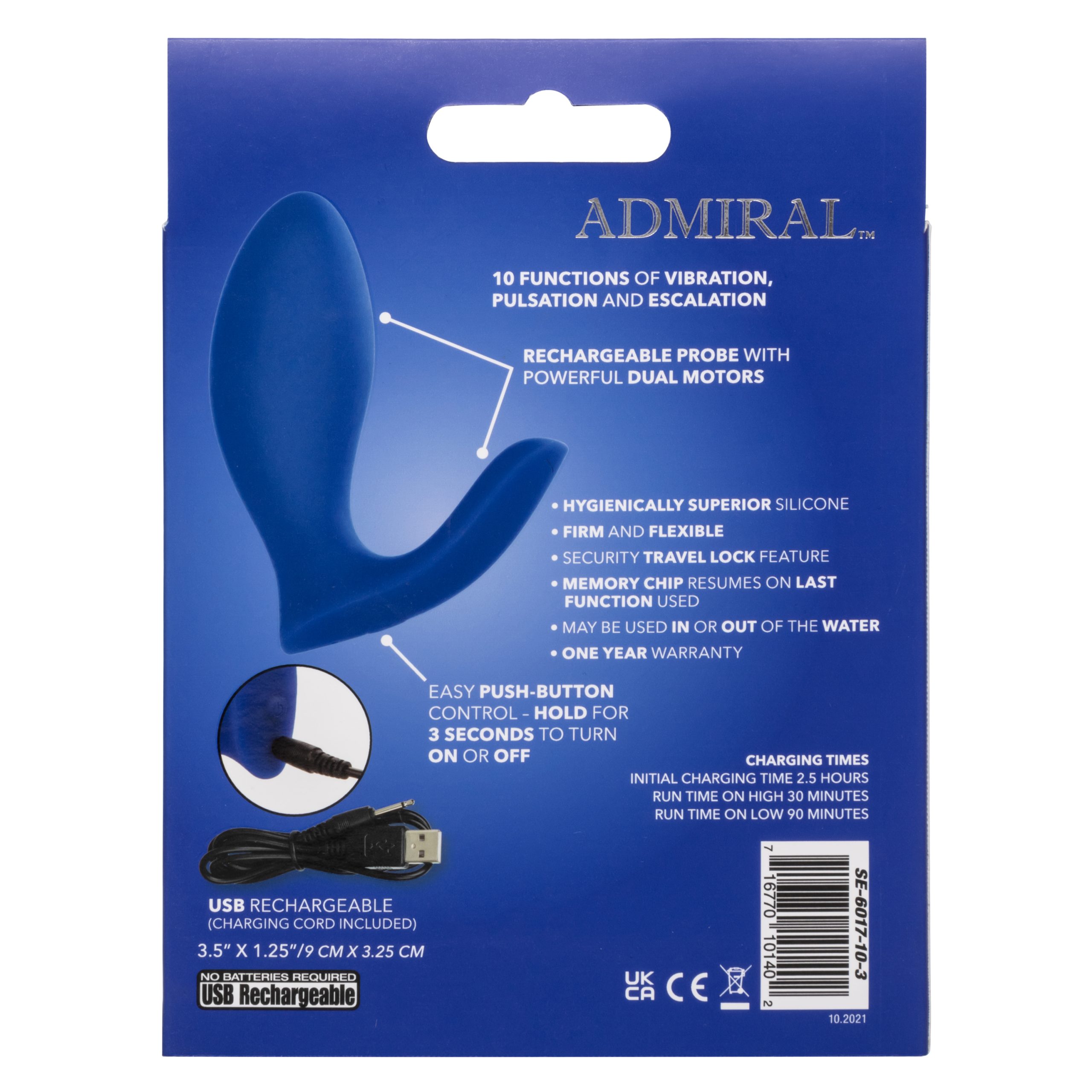 MBTAJxqRTGZnn9gIP2F1BdzsFqjRu3c9 Admiral Prostate Rimming Probe - Blue - Image 1