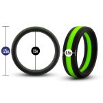Performance - Silicone Go Pro Cock Ring - Black/green/black - Image 3