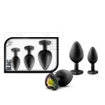 Luxe - Bling Plugs Training Kit - Black with Rainbow Gems